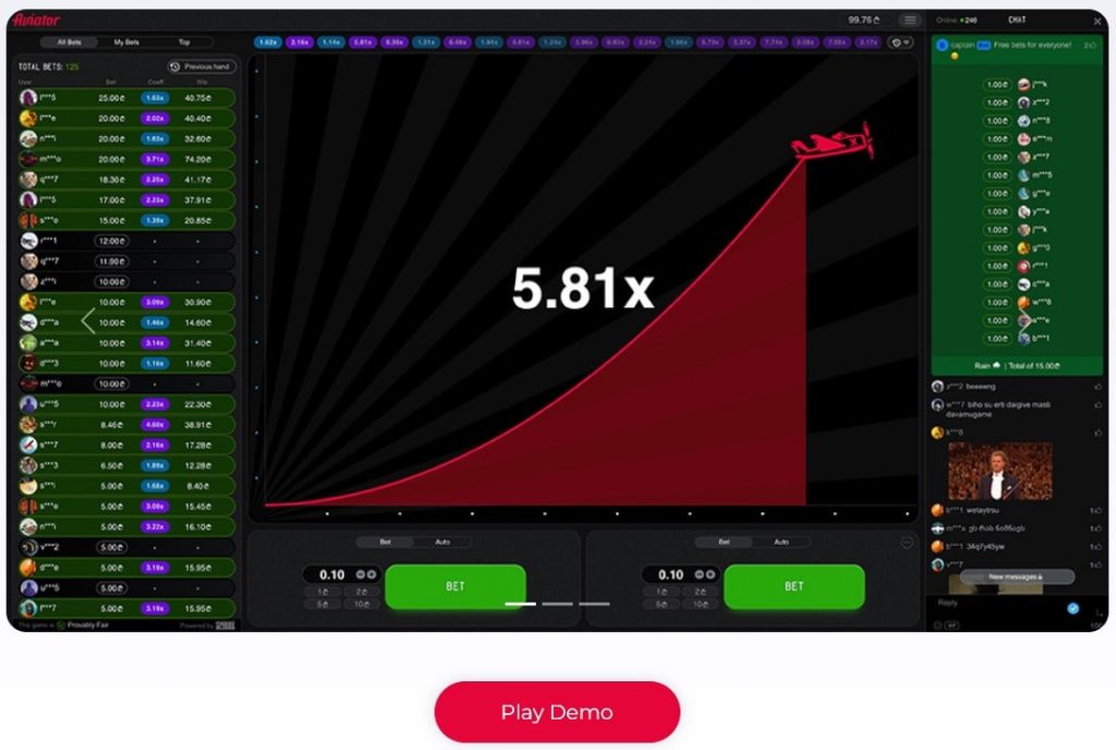 Play Aviator in Demo Mode 